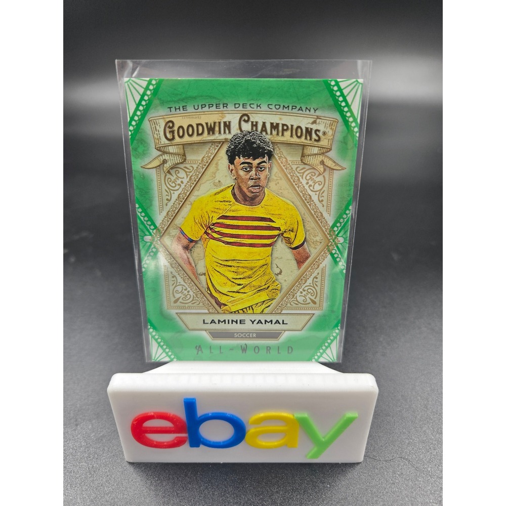 Lamine Yamal 2025 UD Goodwin Champions All-World Green Parallel 36/99 AW14